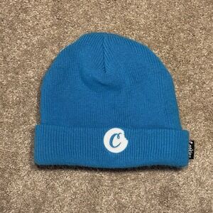 Cookies C-Bite Knit Blue Beanie